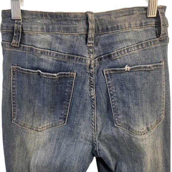 YMI High-rise Skinny Distressed Denim Jeans in Sz 3/26 - Picture 4 of 6